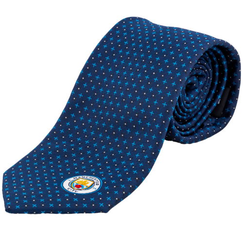 Manchester City FC Navy Blue Tie  Manchester City FC Navy Blue Tie