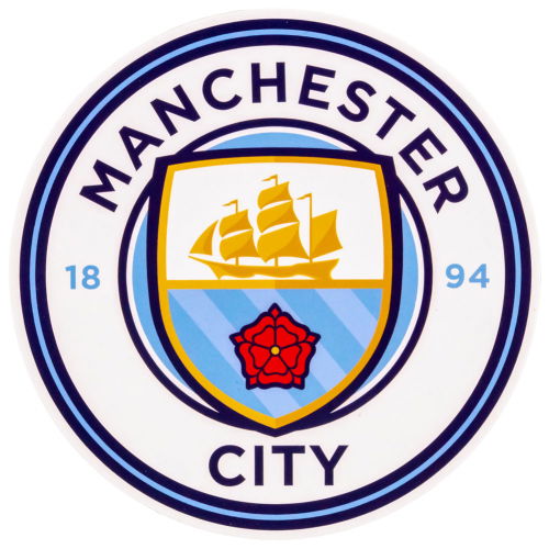 Manchester City FC Crest Car Sticker  Manchester City FC Crest Car Sticker