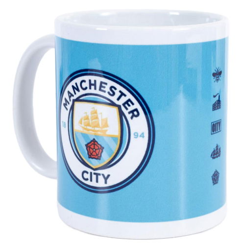 Manchester City FC Crest Mug  Manchester City FC Crest Mug