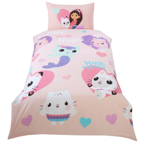 Gabbys Dollhouse Hugs Single Duvet Set
