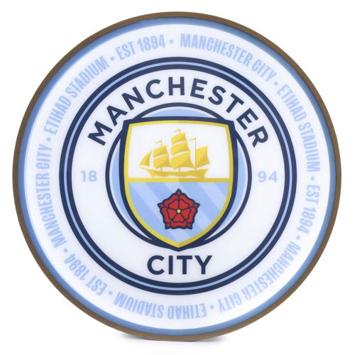 Manchester City FC 12 Inch LED Wall Light  Manchester City FC 12 Inch LED Wall Light