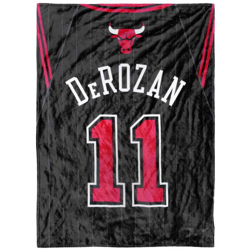 Chicago Bulls De Rozan Luxury Throw Blanket