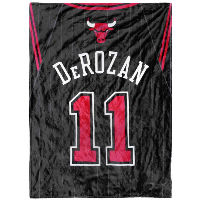 Chicago Bulls De Rozan Luxury Throw Blanket