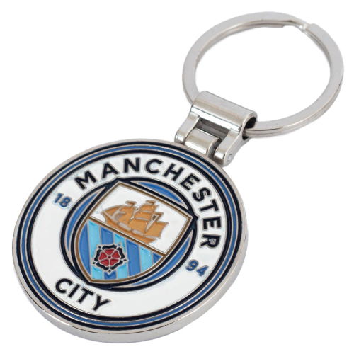 Manchester City FC Boxed Crest Keyring  Manchester City FC Boxed Crest Keyring