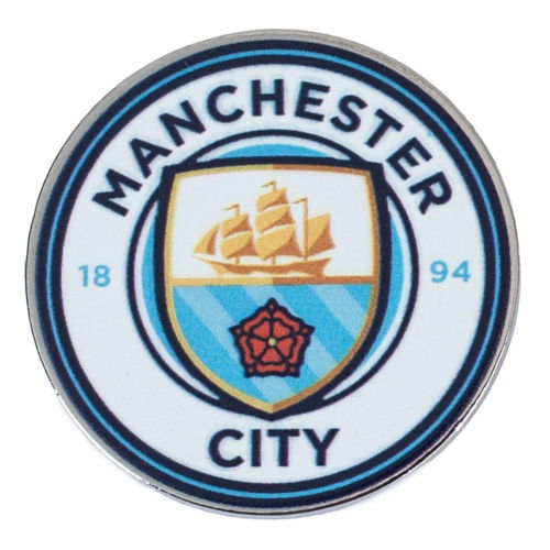 Manchester City FC Club Crest Pin Badge  Manchester City FC Club Crest Pin Badge