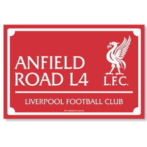 Liverpool FC Landscape LED Street Sign