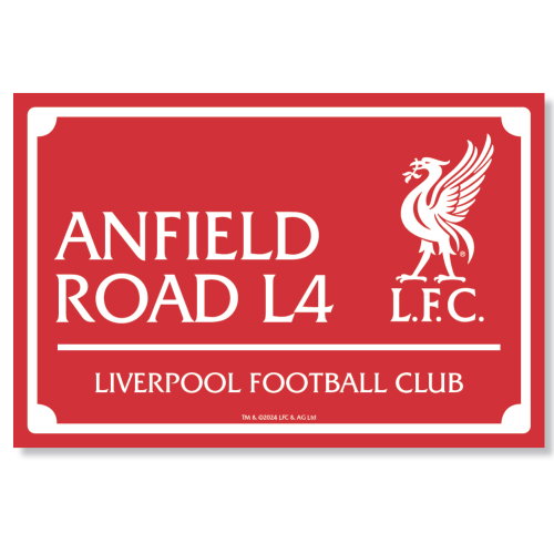 Liverpool FC Landscape LED Street Sign