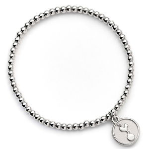 Tottenham Hotspur FC Silver Finish Bead Bracelet