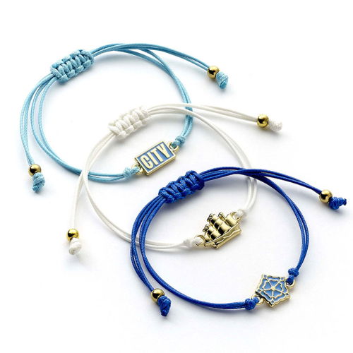 Manchester City FC Friendship Bracelet Set  Manchester City FC Friendship Bracelet Set