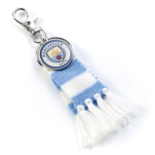 Manchester City FC Blue Bar Scarf Bag Charm  Manchester City FC Blue Bar Scarf Bag Charm