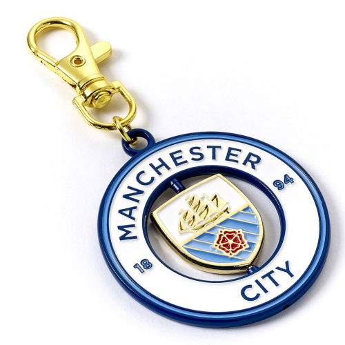 Manchester City FC Spinner Bag Charm  Manchester City FC Spinner Bag Charm