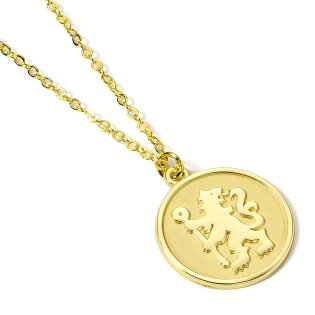 Chelsea FC Gold Finish Crest Necklace [TM-06391] - Uksoccershop