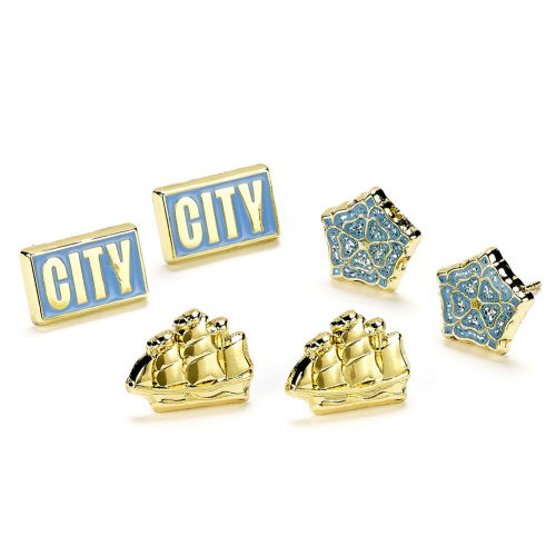 Manchester City FC Stud Earring Set  Manchester City FC Stud Earring Set
