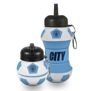 Manchester City FC Collapsible Football Drinks Bottle