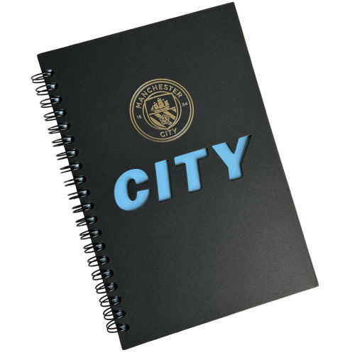 Manchester City FC A5 Cut Out Notebook  Manchester City FC A5 Cut Out Notebook