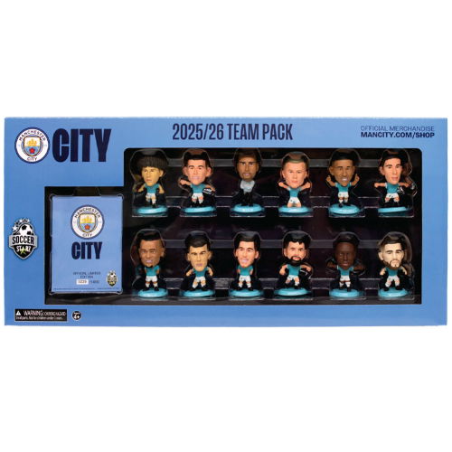Manchester City FC SoccerStarz Season 25-26 Team Pack  Manchester City FC SoccerStarz Season 25-26 Team Pack