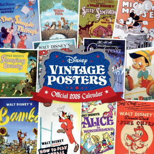 Disney Vintage Posters Square Calendar 2026