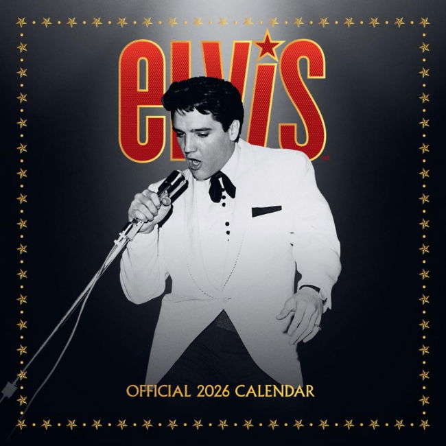 Elvis Presley Square Calendar 2026