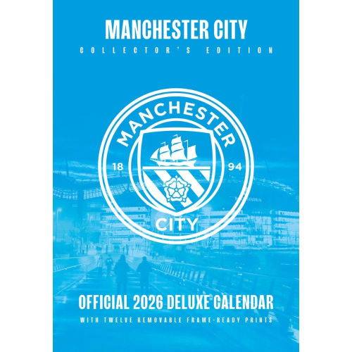 Manchester City FC Deluxe Calendar 2026  Manchester City FC Deluxe Calendar 2026