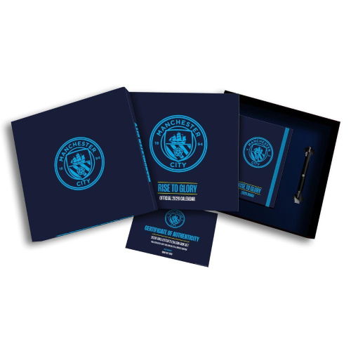 Manchester City FC Calendar & Diary Musical Gift Box 2026  Manchester City FC Calendar & Diary Musical Gift Box 2026