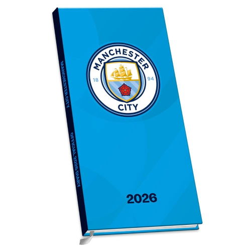 Manchester City FC Slim Diary 2026  Manchester City FC Slim Diary 2026