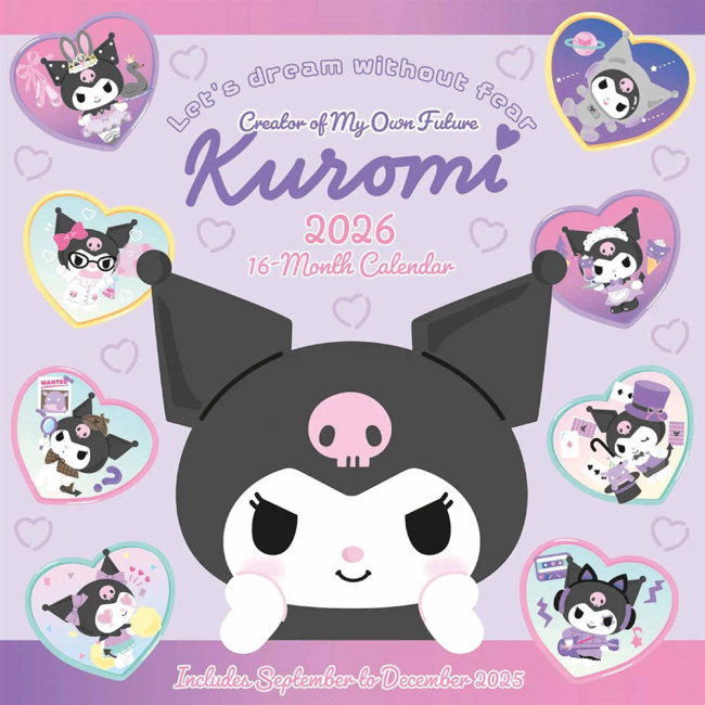 Kuromi Square Calendar 2026
