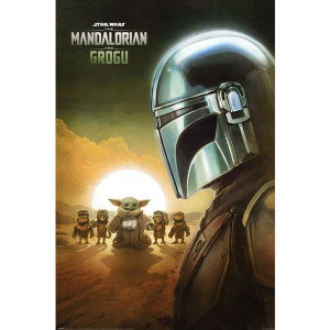 Star Wars: The Mandalorian and Grogu Poster Sunset 73