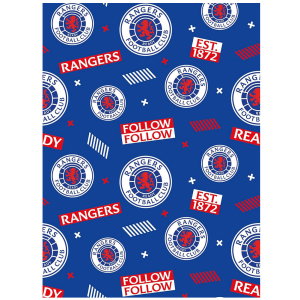Rangers FC Text Gift Wrap