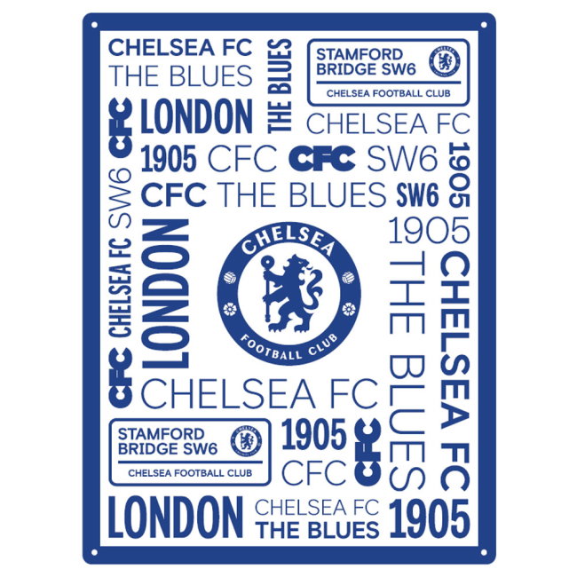 Chelsea FC Large Montage Sign