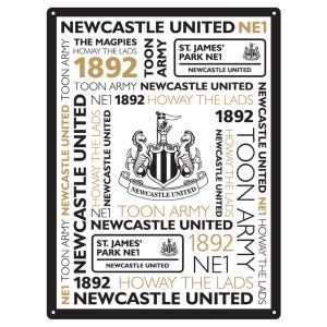 Newcastle United FC Large Montage Sign