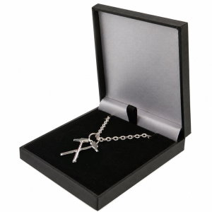 West Ham United FC Silver Plated Boxed Hammers Pendant
