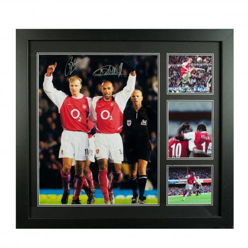 Arsenal FC Bergkamp & Henry Signed Framed Print Arsenal FC Bergkamp & Henry Signed Framed Print