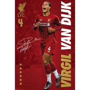Liverpool FC Poster Van Dijk 14