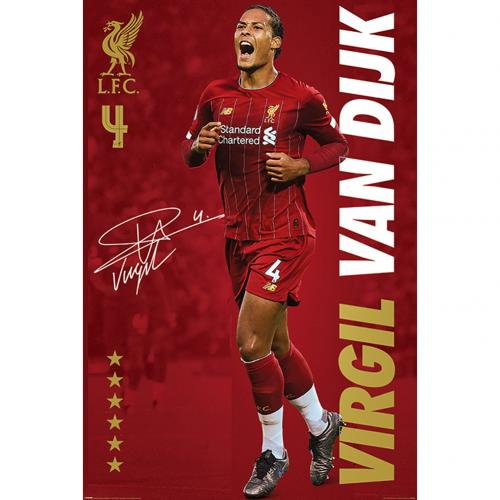 Liverpool FC Poster Van Dijk 14