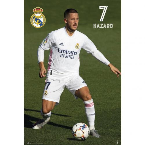 Real Madrid FC Poster Hazard 24 Real Madrid FC Poster Hazard 24