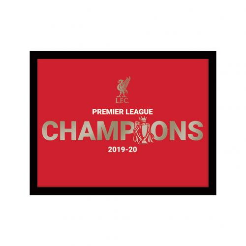 Liverpool FC Premier League Champions Metallic Picture 10 x 8