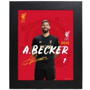 Liverpool FC Picture Alisson 10 x 8