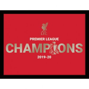 Liverpool FC Premier League Champions Metallic Picture 16 x 12
