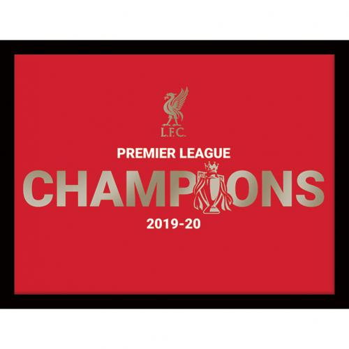 Liverpool FC Premier League Champions Metallic Picture 16 x 12