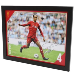 Liverpool FC Picture Van Dijk 16 x 12