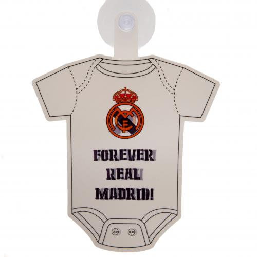 Real Madrid FC Baby On Board Sign Real Madrid FC Baby On Board Sign