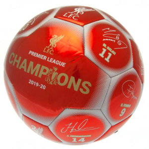 Liverpool FC Premier League Champions Football Signature RW