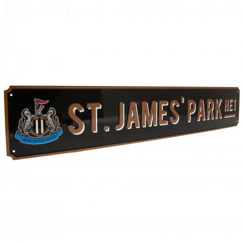 Newcastle United FC Vintage Street Sign