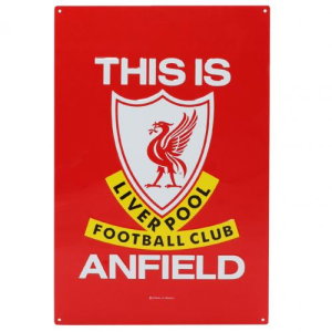 Liverpool FC TIA Large Metal Sign