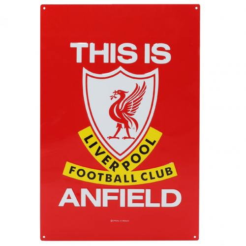 Liverpool FC TIA Large Metal Sign