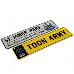 Newcastle United FC Window &amp; Fridge Sign Set