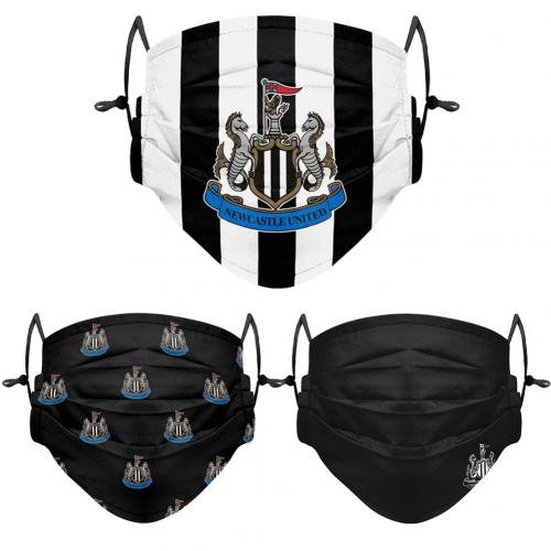 Newcastle United FC 3pk Face Coverings Youths
