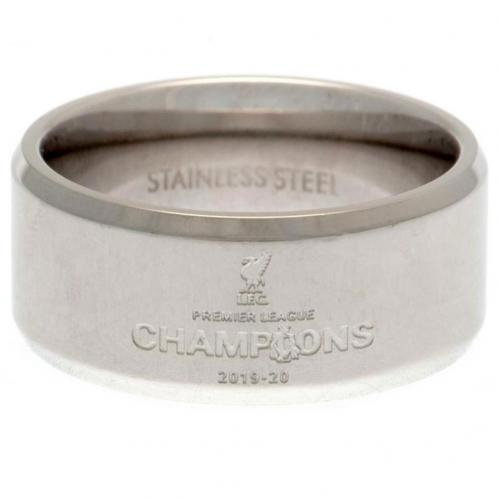 Liverpool FC Premier League Champions Band Ring Medium