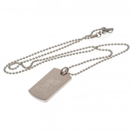 Liverpool FC Champions Of Europe Engraved Dog Tag &amp; Chain