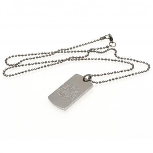 Newcastle United FC Engraved Dog Tag &amp; Chain